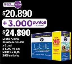 Jumbo Leche alpina semidescremada oferta