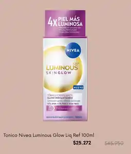 Colsubsidio Nivea luminous glow tonico liq ref oferta