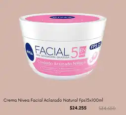 Colsubsidio Nivea facial aclarado natural crema fps15 oferta