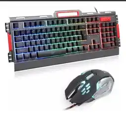 Falabella Combo Teclado Gamer Negro K33 + Mouse Iluminado USB Diversos Colores oferta