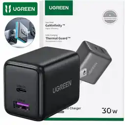 Falabella Cargador Plegable Carga Rápida 30W 2 Puertos GAN 1XUSB-A / 1XUSB-C oferta