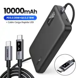 Falabella Kit Batería Portátil Carga Rápida 10000mAh 20W + Cable USB-C 100W con Pantalla Led oferta