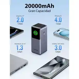 Falabella Power Bank, Batería Portátil 130W Potente Carga Fácil 20.000mAh Full Diseño oferta