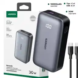 Falabella Mini Power Bank de 30W 10.000 mAh con 2 Puertos USB C+A Carga Rápida oferta