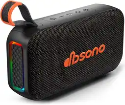 Falabella Parlante Bluetooth Portátil 20W Sonido Estéreo Batería 30H, Resistente al Agua IPX5 con Luces LED oferta