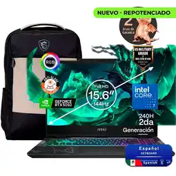 Falabella Portátil Gamer CYBORG 15 Intel Core 7 240H RAM 64GB SSD 512 GB RTX 5050 8 GB oferta