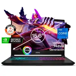 Falabella Portátil Gamer Katana Intel Core i7 14650HX RAM 8GB SSD 512 GB RTX 5050 8 GB 144HZ oferta