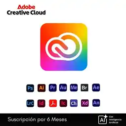 Falabella Creative Cloud Full Suite 6 Meses - 20 Apps, 2 PC/Mac Activación Correo Personal Invitación oferta