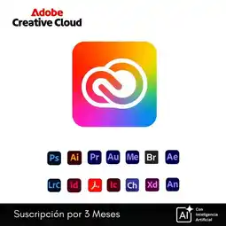 Falabella Creative Cloud Full Suite 3 Meses - 20 Apps, 2 PC/Mac Activación Correo Personal Invitación oferta