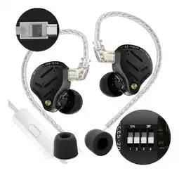 Falabella Audifonos Pisces In-ear Negro Con Micrófono Usb C oferta