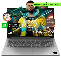 Falabella Portátil Gamer LOQ AMD Ryzen 7 7735HS RAM 16GB SSD 512GB SSD RTX 4050 oferta