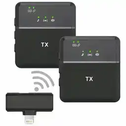 Falabella Micrófono Lavalier Inalámbrico Dual para iPhone oferta
