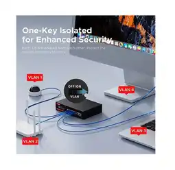 Falabella Switch de Red PoE Gigabit 4 Puertos + 2 Uplink 1000 Mbps oferta