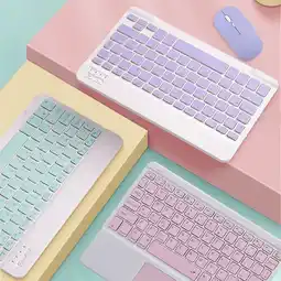 Falabella Teclado Bluetooth Recargable Mouse Keyboard Color Verde oferta