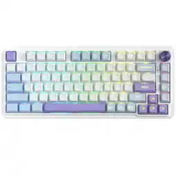 Falabella Teclado Gamer K673WBP-RGB-MAX Inalámbrico Blanco Azul Purpura oferta