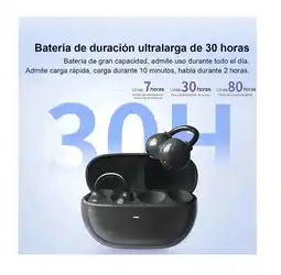 Falabella Audífonos Bluetooth Deportivos con Gancho y Estuche de Carga oferta