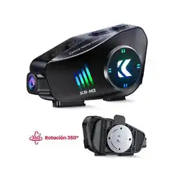 Falabella Intercomunicador Con Camara Moto Inalambrico Bluetooth KR M3+ MICRO SD oferta