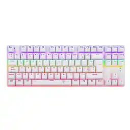 Falabella Teclado Bora Lite Rainbow T-TGK313W-LIT Blanco Español oferta