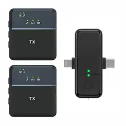 Falabella Micrófono Inalámbrico de Solapa 2.4 GHz con Retorno en Tiempo Real – Tipo C y iPhone oferta