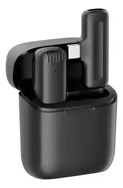 Falabella Micrófono Corbatero Inalámbrico USB Tipo C con Estuche de Carga oferta