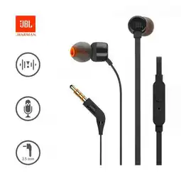 Falabella Audífonos T110 Negros Originales con Micrófono 3.5 mm oferta