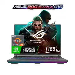 Falabella Computador Portátil Gamer Rog Strix G16 Amd Ryzen 9 8940 Hx 8/ 1TB SSd Rtx 5070 16" FHD oferta