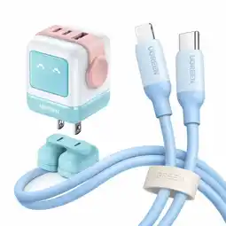 Falabella Kit Cargador Carga Rápida Robot 65W + Cable Lightning a Tipo C Carga Rápida 35W 1Metro oferta