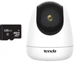 Falabella CÁMARA DE SEGURIDAD WIFI INTELIGENTE 2MP INTERIOR LENTE 360°+SD128GB oferta