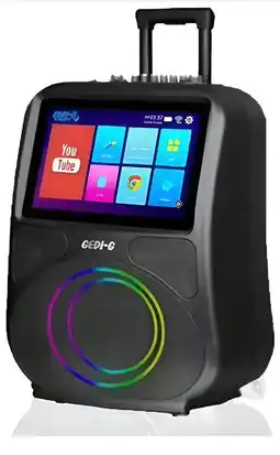 Falabella Parlante Karaoke Portátil con Pantalla Táctil y Luces LED oferta