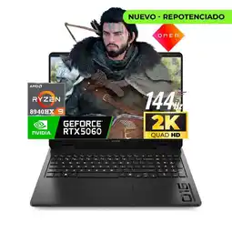 Falabella Computador Portátil Gamer Omen Amd Ryzen 9 8940HX 32/ 1 TB RTX 5060 8GB 16 2K 144HZ oferta