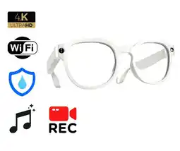 Falabella Gafas Inteligentes con Camara Secreta Espia 4k Wifi Musica IA Traductor Blanco oferta