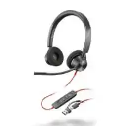 Falabella Poly Blackwire 3320 Auricular USB-C con Certificación Microsoft Teams + Adaptador USB-C/A – Negro oferta