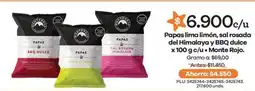 Éxito Monte rojo papas lima limón, sal rosada del himalaya y bbq dulce oferta
