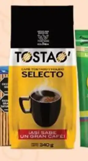 Tostao café tostado y molido selecto