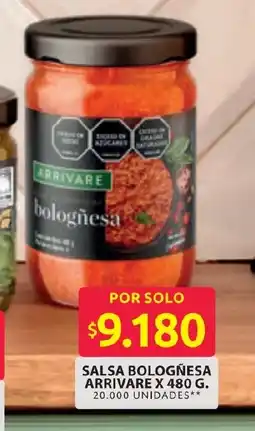 Ara Arrivare salsa bolognesa oferta