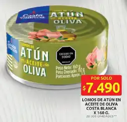 Ara Costa blanca lomos de atún en aceite de oliva oferta