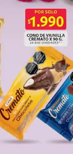 Ara Cremato cono de vainilla oferta