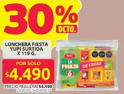 Ara Yupi lonchera fiesta surtida oferta