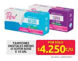 Ara Medio o Súper Rosé tampones digitales oferta