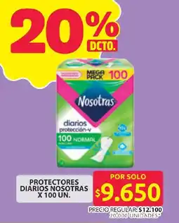 Ara Nosotras protectores diarios oferta