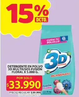 Ara 3D detergente en polvo multiusos fusión floral oferta