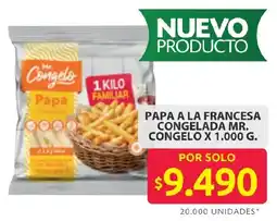 Ara Mr. congelo papa a congelada la francesa oferta
