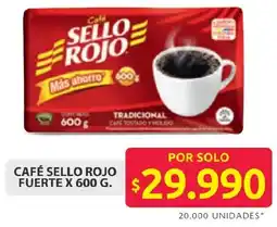 Ara Sello rojo café fuerte oferta
