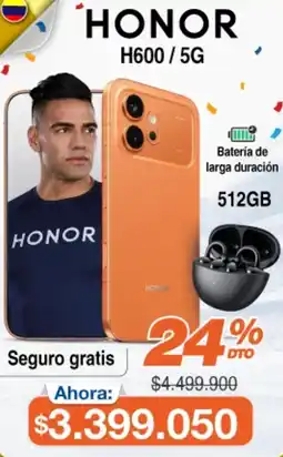 Alkosto Honor H600/ 5G oferta