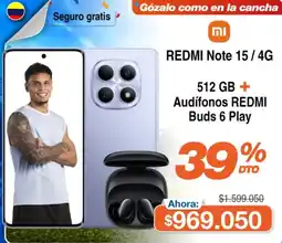 Alkosto Redmi note 15/4G oferta