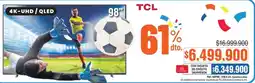Alkosto Tcl tv 98" oferta