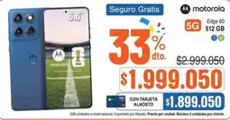 Alkosto Motorola edge 60 oferta