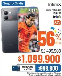 Alkosto Infinix note edge oferta
