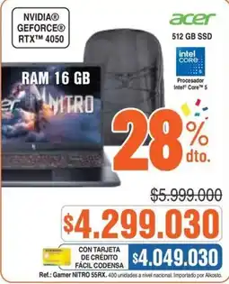 Alkosto Acer laptop oferta