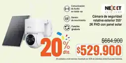 Alkosto Nexxt cámara de seguridad rotativa exterior oferta